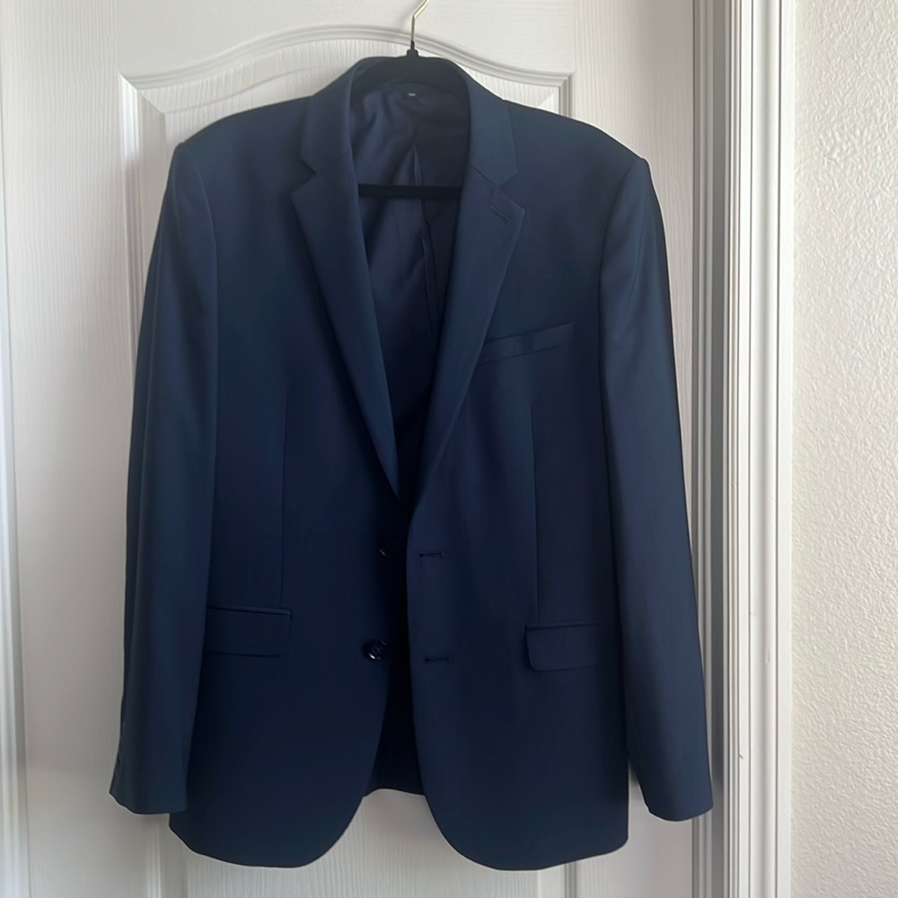 Express Navy Extra Slim Fit Suit Jacket
